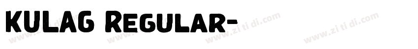 KULAG Regular字体转换 KULAG Regular字体转换
